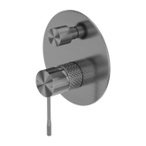 Opal Wall Shower Bath Mixer W/Divertor Graphite